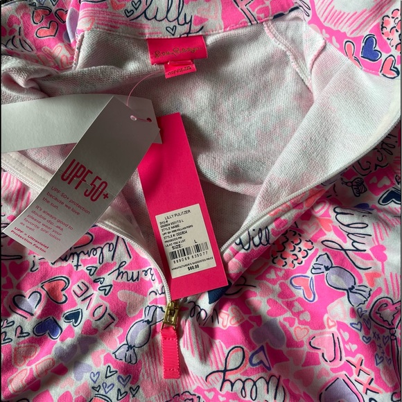 NWT Lilly Pulitzer Girls Popover Lilac You A Lot Size Large (8-10) - Picture 7 of 10